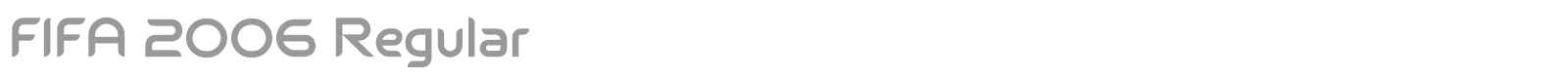 FIFA 2006 Regular font preview